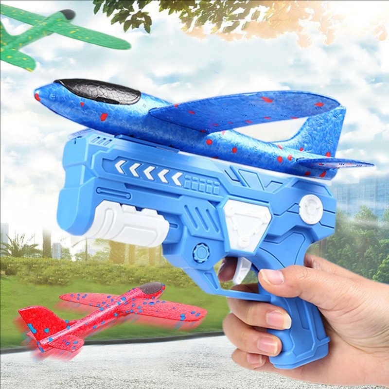 Catapult Launcher Toy - Pistolet lanceur d'avion en mousse LED